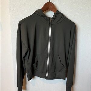 Vuori Halo Modern Full Zip Hoodie in Kale sz XS
